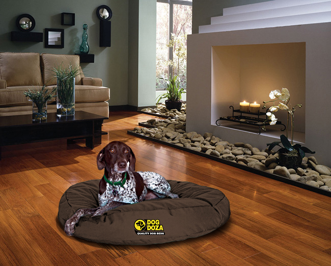 Round Dog Bed Waterproof Dog Doza